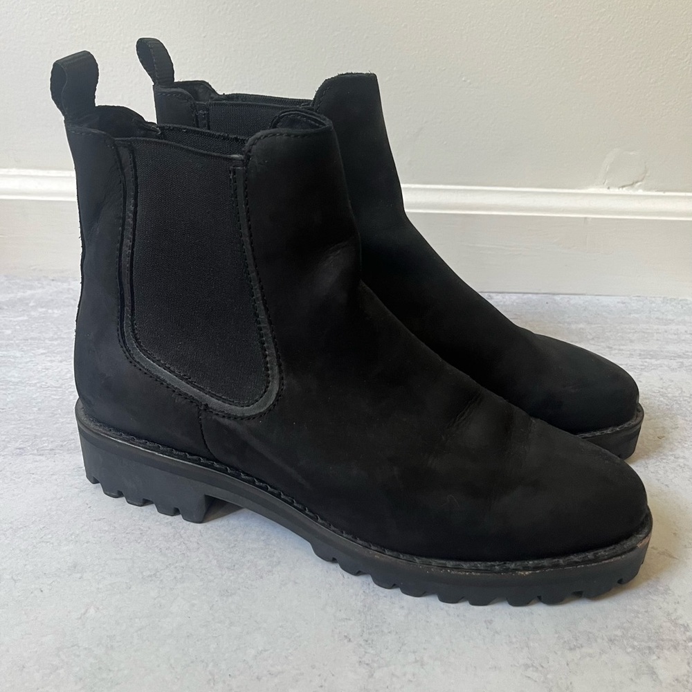 Thursday Boot Co Lug Sole Suede Chelsea Boots 8.5